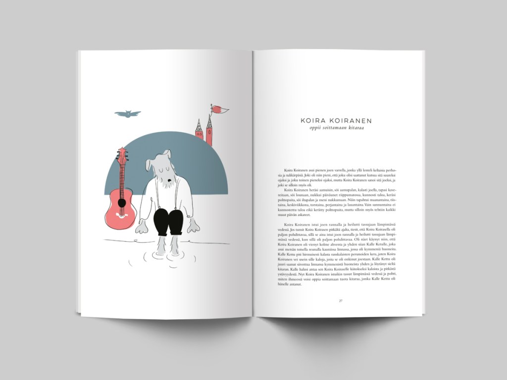 Satuja Vestalle kirjan kuvitus ja taitto. Pehmeät värit, ihanat hahmot.
Children's story book illustration and graphic design. Midcentury modern style.